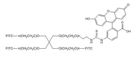 四臂PEG荧光素,4ARM-PEG-FITC