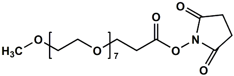 756525-90-3,mPEG7-CH2CH2COONHS Ester,甲氧基七聚乙二醇琥珀酰亚胺丙酸酯