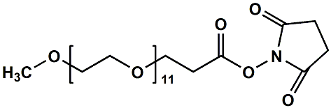 756525-94-7,mPEG11-CH2CH2COONHS Ester,甲氧基十一聚乙二醇琥珀酰亚胺丙酸酯