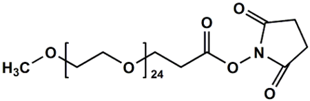 756525-94-7,mPEG24-CH2CH2COONHS Ester,甲氧基二十四聚乙二醇琥珀酰亚胺丙酸酯