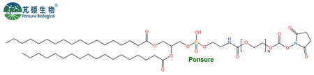 DSPE-PEG-NHS,磷脂PEG活性酯,MW(PEG):2000