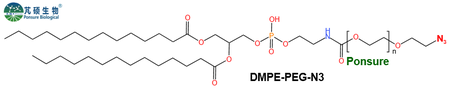 DMPE-PEG-N3,二肉豆蔻酰磷脂酰乙醇胺PEG叠氮