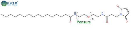 C16-PEG-MAL,棕榈酸PEG马来酰亚胺,C16-PEG-Maleimide
