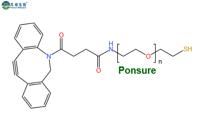 DBCO-PEG-SH,二苯基环辛炔PEG巯基,DBCO-PEG-Thiol