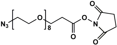 1204834-00-3,N3-PEG8-CH2CH2COONHS Ester,叠氮八聚乙二醇琥珀酰亚胺丙酸酯