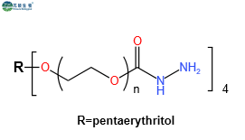 4ARM-PEG-HZ,四臂PEG酰肼,4ARM-PEG-Hydrazide,2378802-50-5