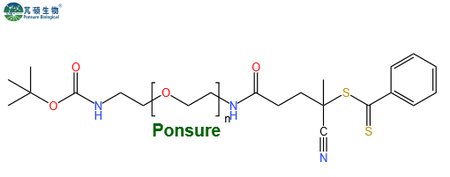 Boc-NH-PEG-CTA,叔丁氧羰基PEG氰基(苯基硫代甲酰硫基)