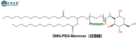 DMG-PEG-Mannose,二肉豆蔻酸甘油酯PEG甘露糖