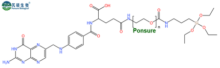 FA-PEG-Silane,叶酸PEG硅烷,Folate-PEG-Silane