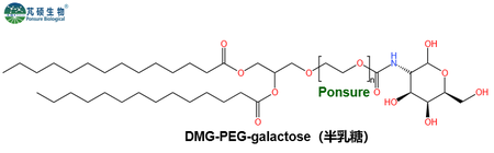 DMG-PEG-Galactose,二肉豆蔻酸甘油酯PEG半乳糖