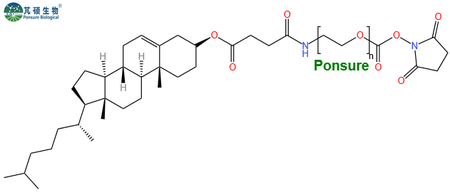 CLS-PEG-NHS,胆固醇PEG活性酯,Cholesterol-PEG-NHS